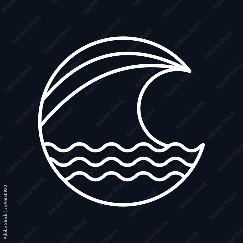 Vector illustration surfing theme badge design. For t-shirt prints, posters, stickers and other uses. Vector illustration surfing theme badge design. For t-shirt prints, posters, stickers and other uses.