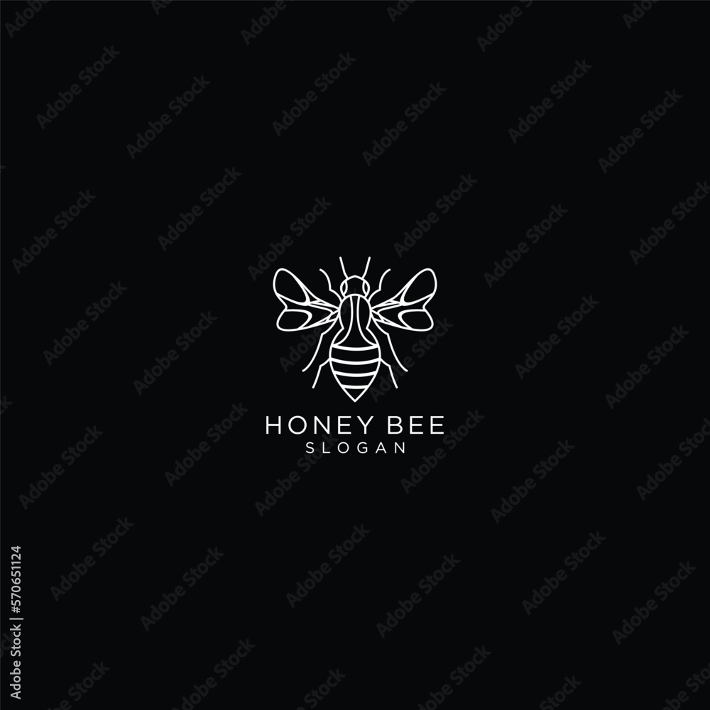 Honey label- bee logo images illustration design Honey label- bee logo images illustration design