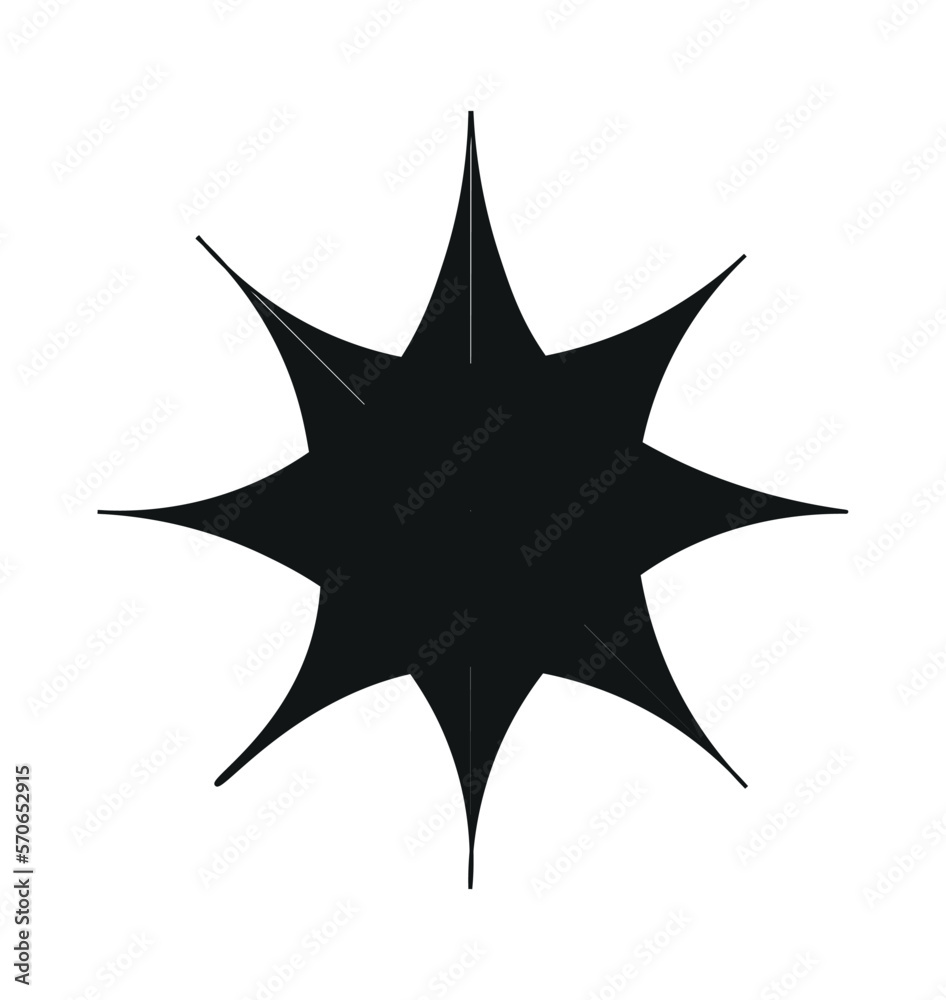 Vector star of illustration. Vector star of illustration.