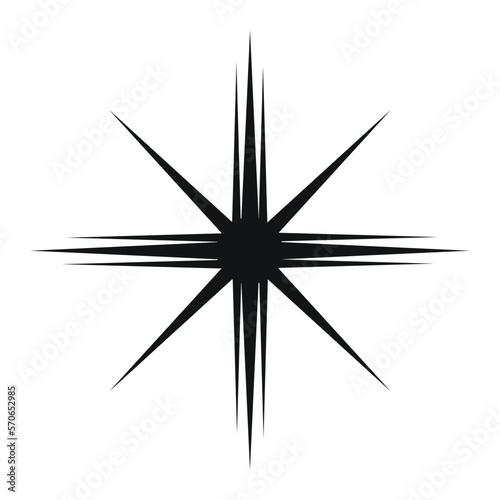 Vector star of illustration. © Malika