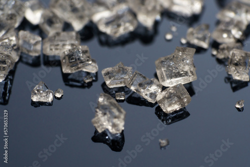 macro photo of sugar crystal