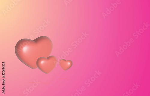 3d love color gradient background