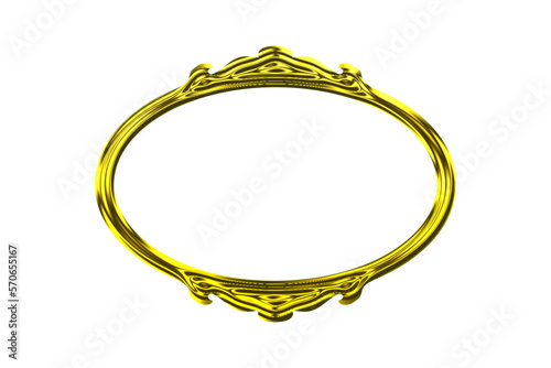 oval frame isolated