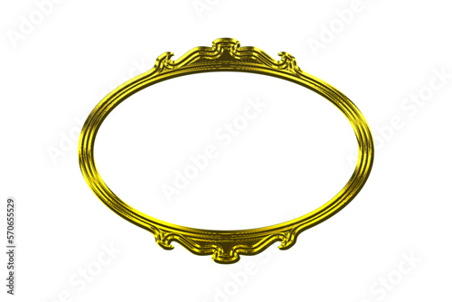 oval frame with ornament