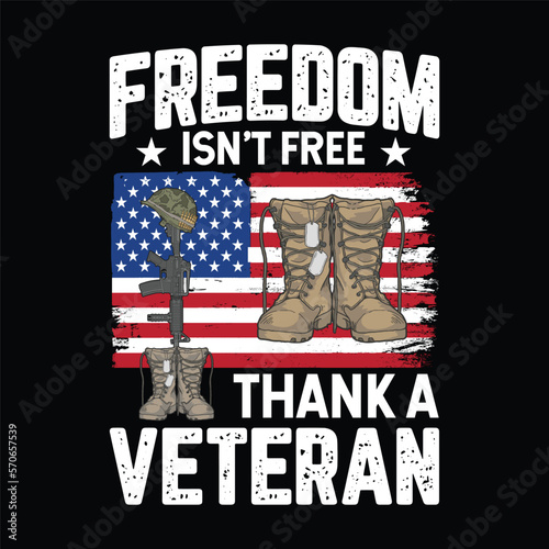 Women's Military Support Freedom Isn't Free Thank a Veteran design