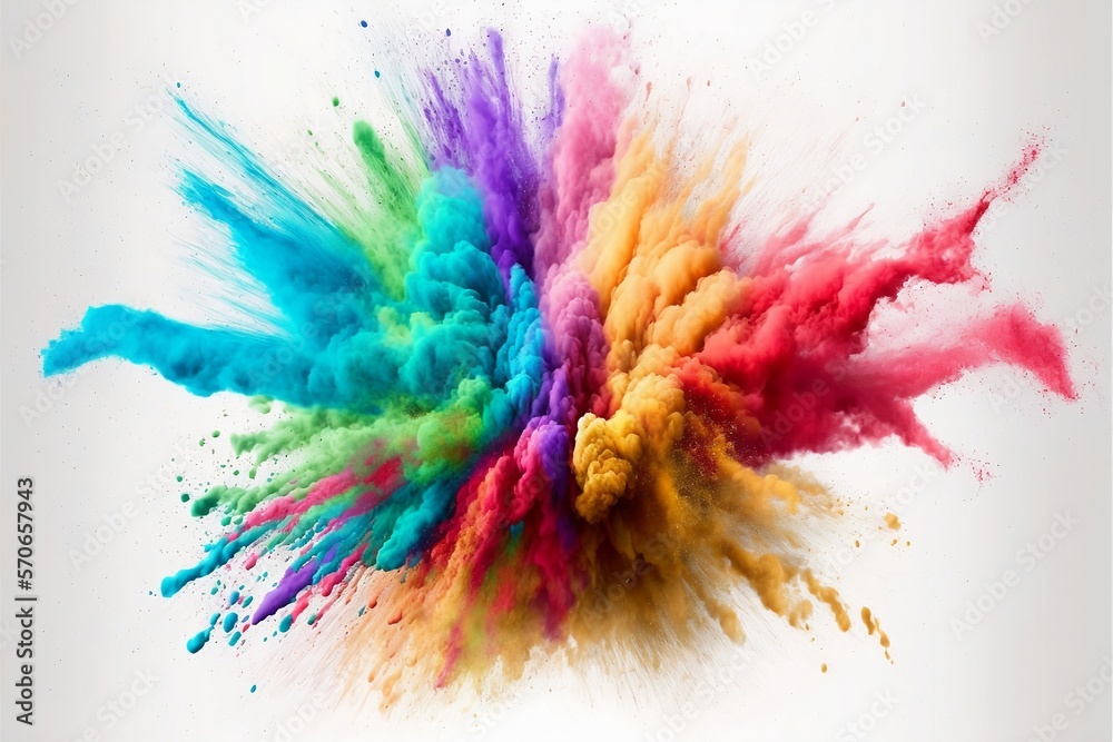 Naklejka premium Paint Explosion