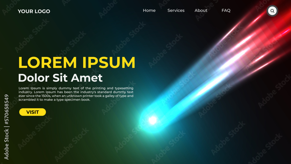 galaxy in space landing page theme for business galaxy in space landing page theme for business