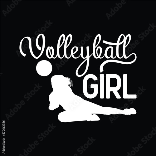 Volleyball Girl Player Silhouette Sport Gift