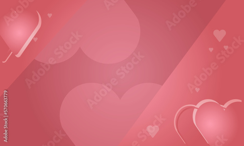 Pink Heart Valentine Theme Background Texture Vector
