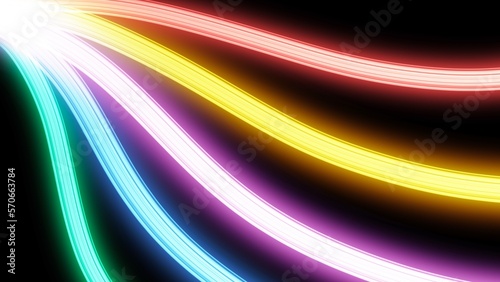 Beautiful wave lights art background