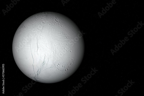 Enceladus, the moon of Saturn - Solar System