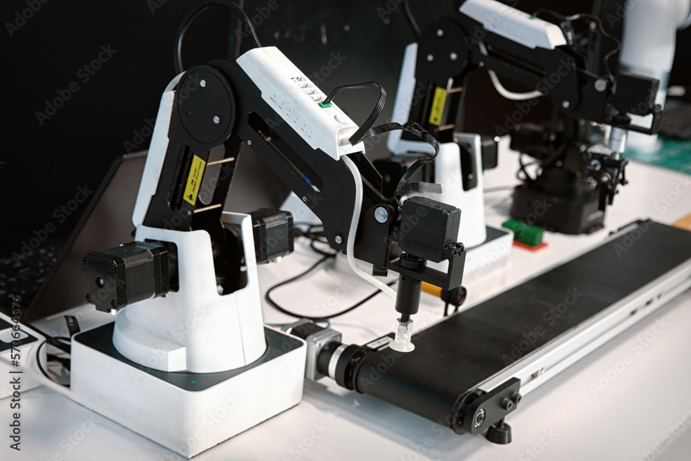 Robotic arm for automatic transportation  objects.