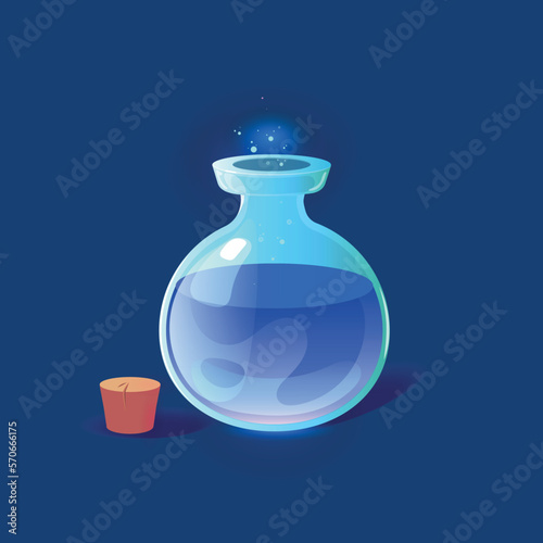  potion vector game object, glass, bottle