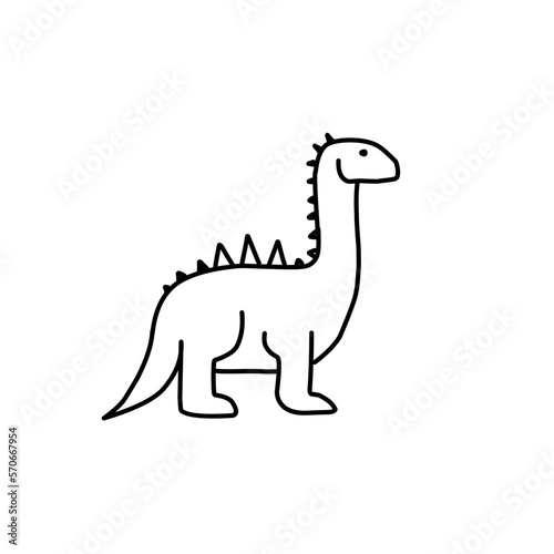 Dinosaur Line Icon © Satria's