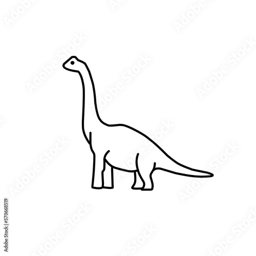 Dinosaur Line Icon