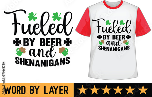 Fueled by beer and shenanigans svg design