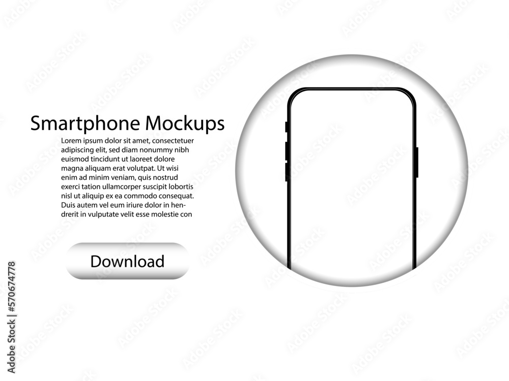 Smartphone mockups on white background with icon social network , mobile phone screen , Business technology connection digital global network , vector illustration Smartphone mockups on white background with icon social network , mobile phone screen , Business technology connection digital global network , vector illustration