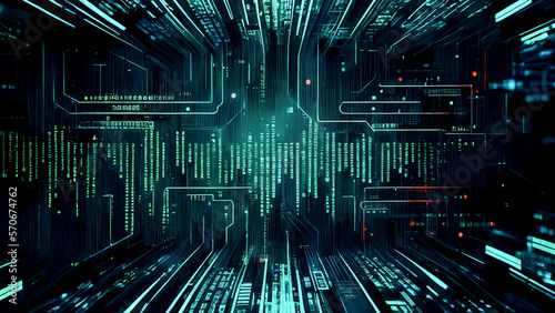 Abstract Technology Background - Networking - Generative AI