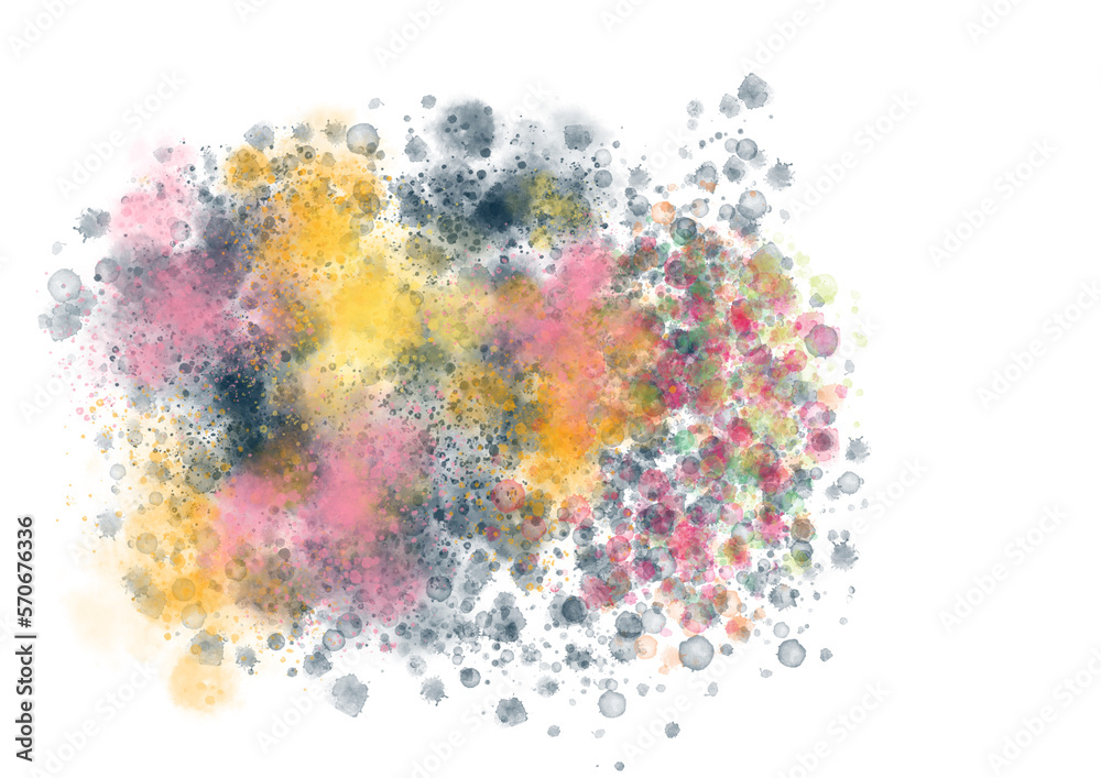 Fototapeta premium abstract watercolor Abstract art, Colorful Art Background, watercolor splatter, PNG, Transparent 