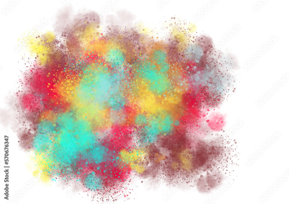 Fototapeta premium abstract watercolor Abstract art, Colorful Art Background, watercolor splatter, PNG, Transparent 