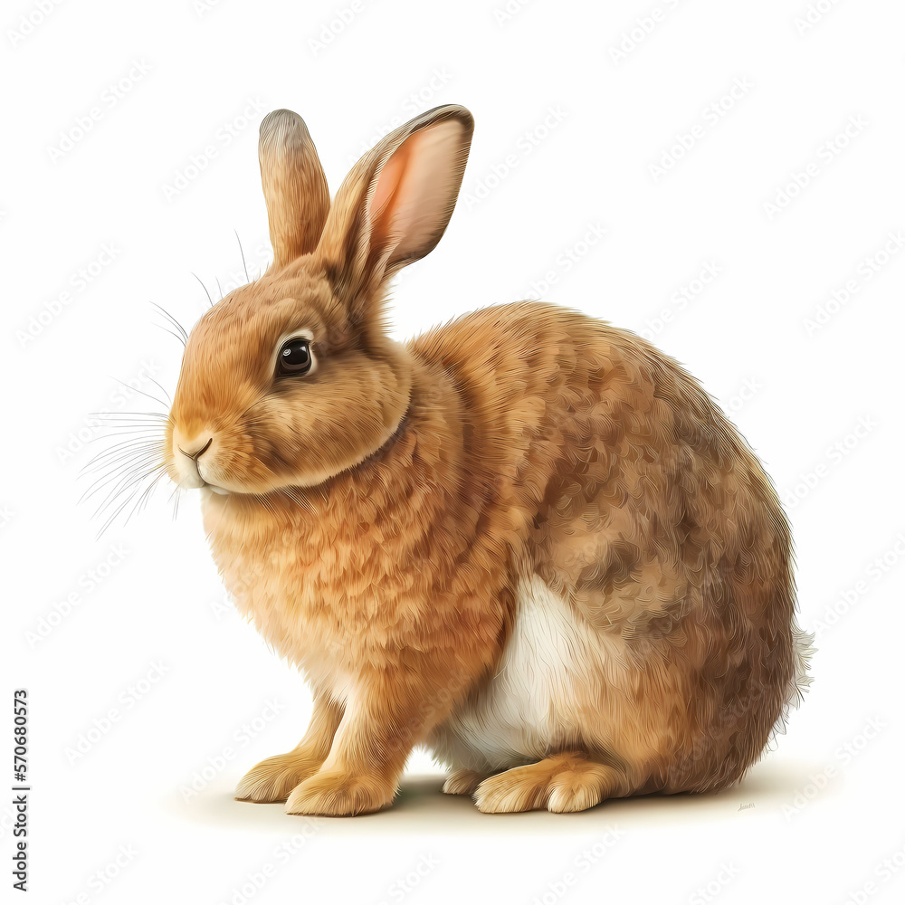 Rabbit Animal Isolated White Rabbit Animal Isolated White