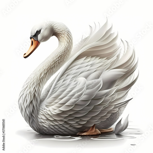 Fototapeta Naklejka Na Ścianę i Meble -  white swan