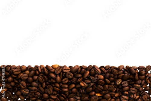 Coffee beans, isolated, transparent background, PNG.