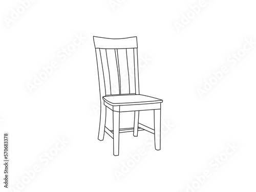 black and white chair vector design and line art. chairs isolated white background. black and white chair vector images.