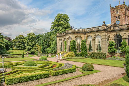 Staffordshire - Weston Park.Opulent 17th-century mansion with fine art, Capability Brown landscaping, restaurant and cafe.Weston Park,UK,June 28 2019 photo