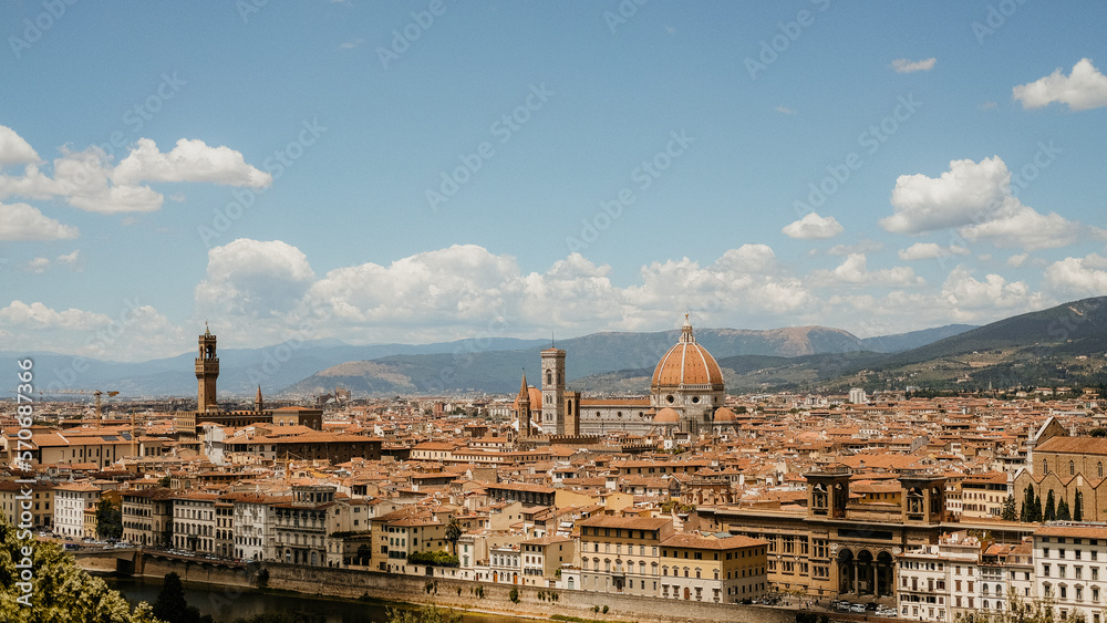 Obraz premium firenze italia florence italy buildings Church streets architecture athedral, religion, ancient, catholic
