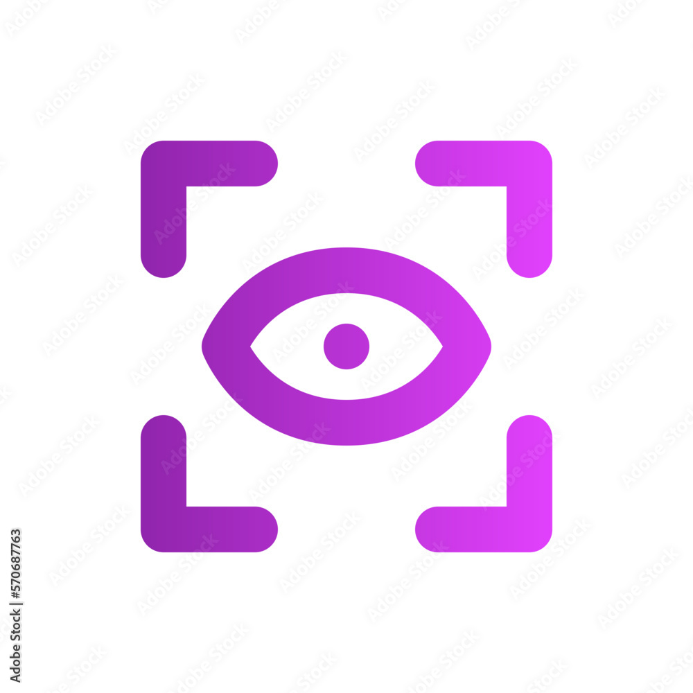 vision gradient icon vision gradient icon
