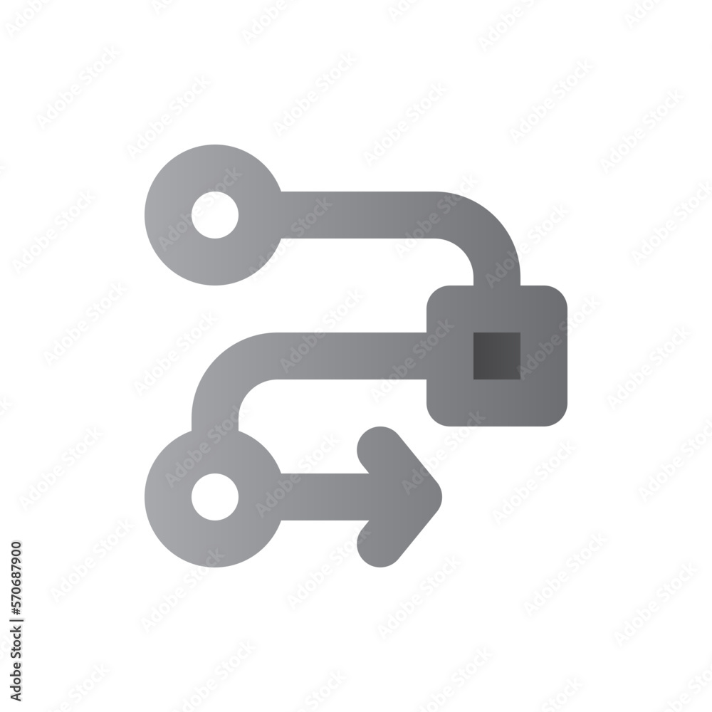 milestone two tone gradient icon