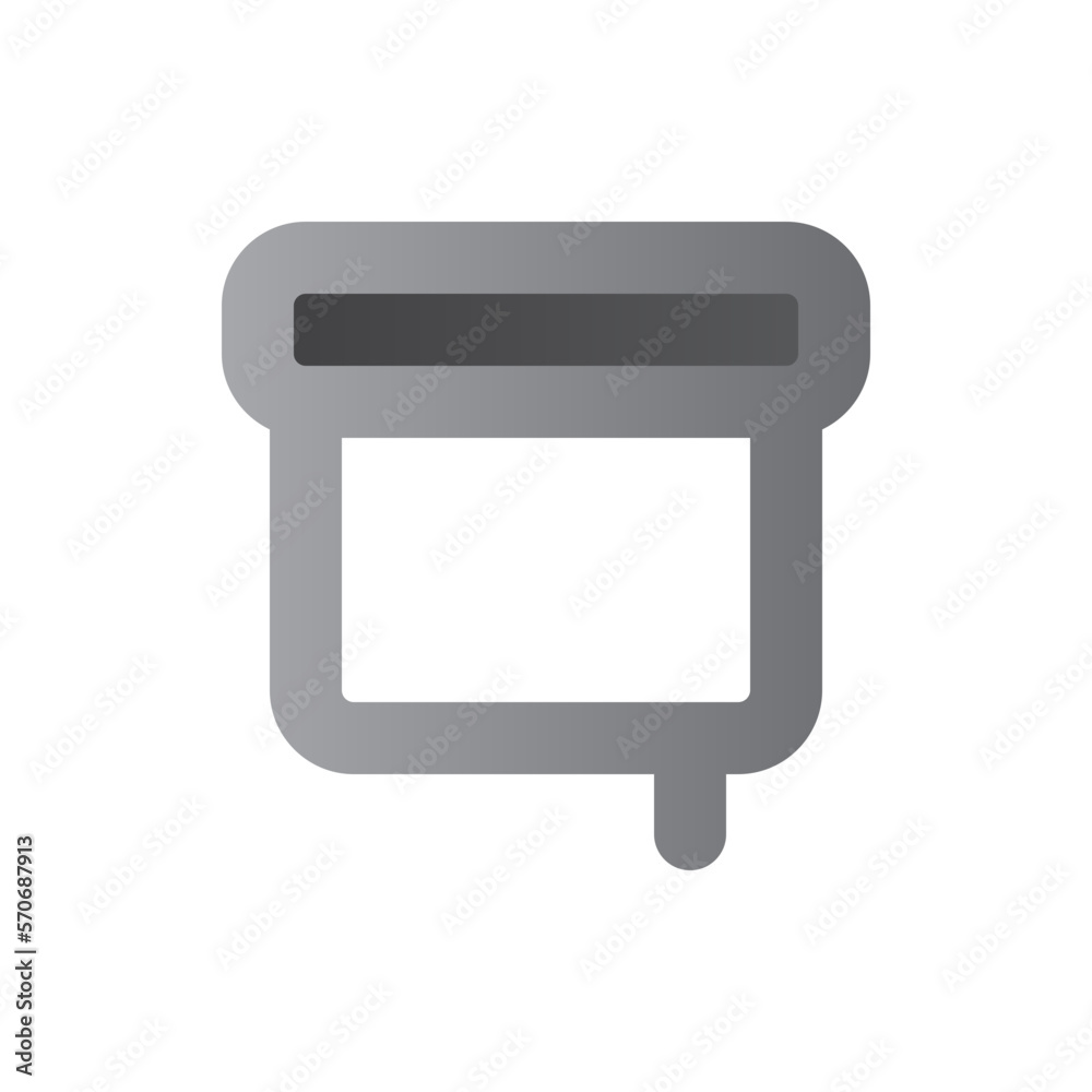 Naklejka premium presentation two tone gradient icon
