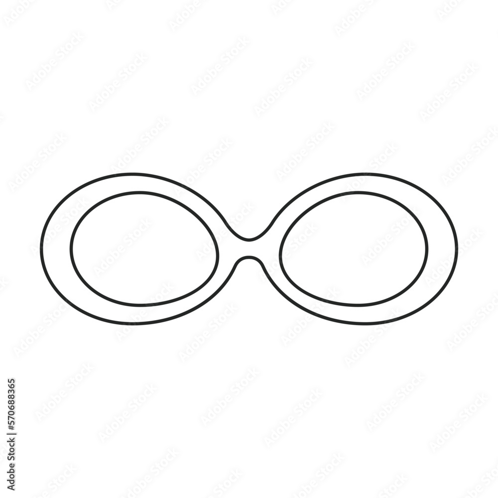 Sunglass vector icon.Outline vector icon isolated on white background sunglass. Sunglass vector icon.Outline vector icon isolated on white background sunglass.