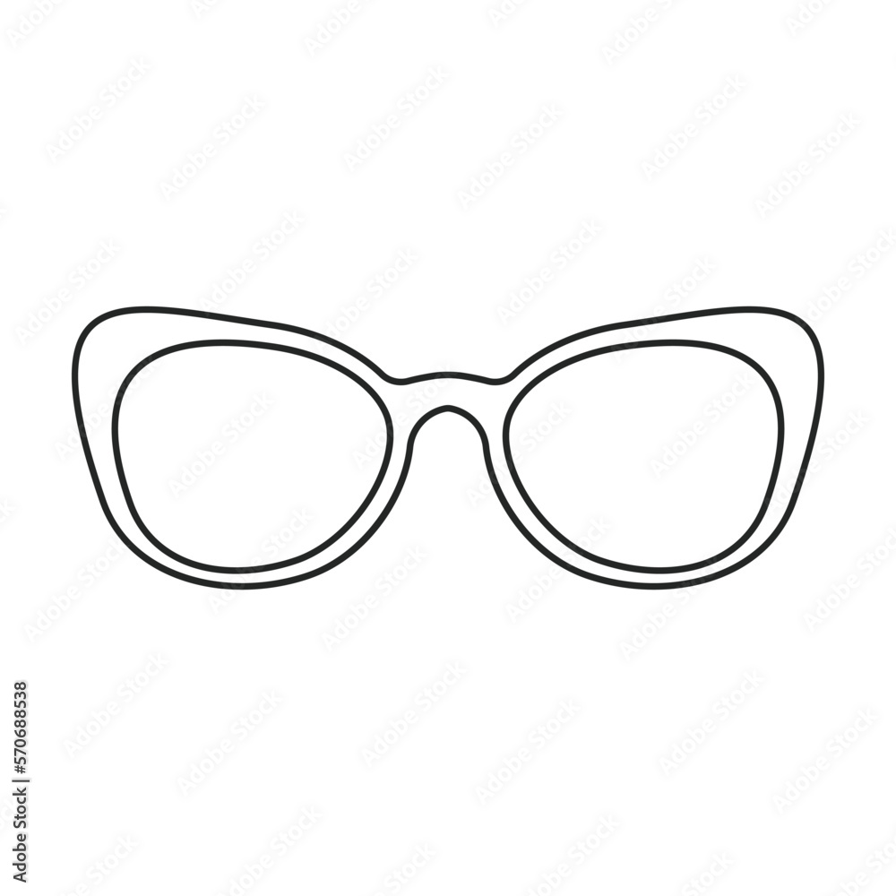 Sunglass vector icon.Outline vector icon isolated on white background sunglass. Sunglass vector icon.Outline vector icon isolated on white background sunglass.