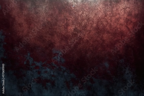 Dark grunge background with scratches  Scary red dark walls  concrete cement texture for background. Generative AI. 