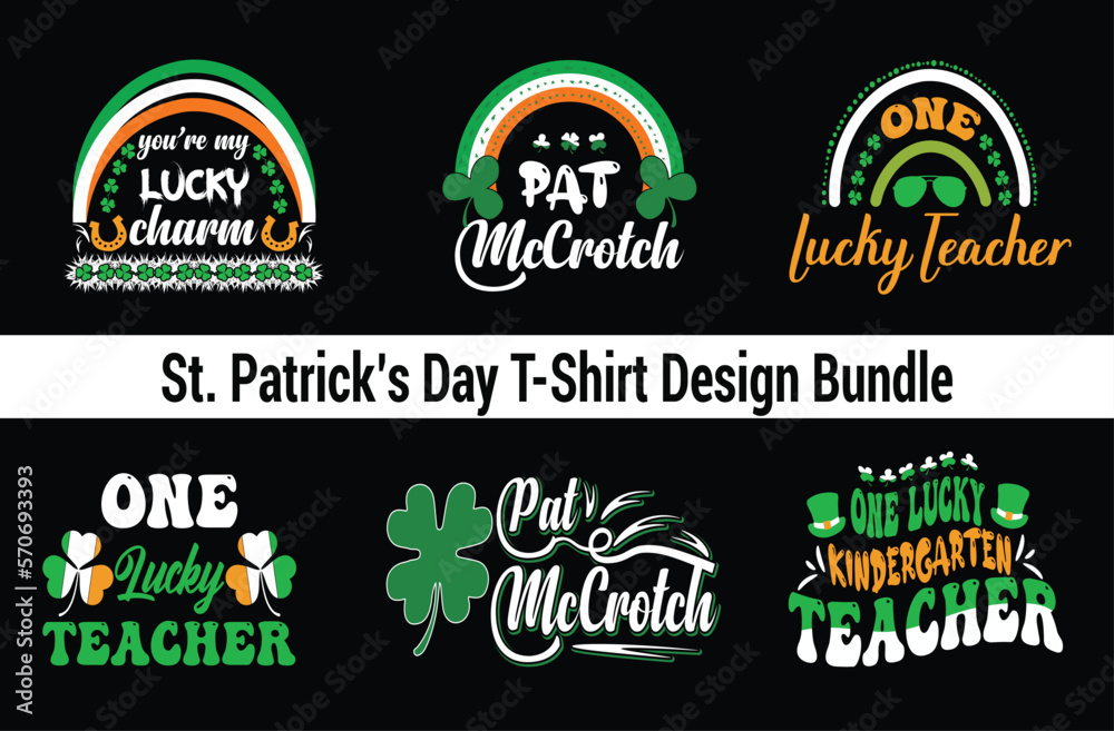 St. Patrick’s Day T Shirt Design Bundle,