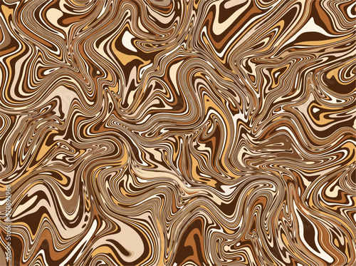 Abstract brown fluid marble background design