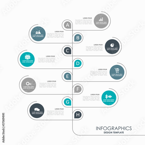 Infographic design template with place for your data. Vector illustration.