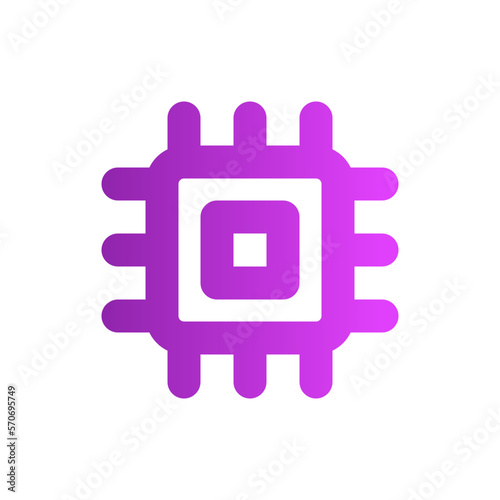 microchip gradient icon
