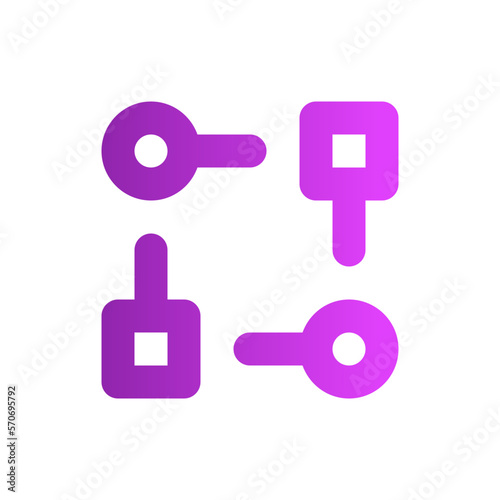 workflow gradient icon