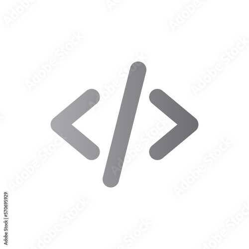 coding two tone gradient icon
