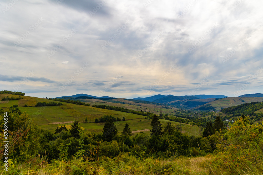 Western Ukraine and Trasncarpathian Mountains Landscape 