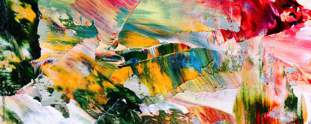 Fototapeta premium Color texture. Hand drawn oil painting on canvas. Abstract art background. Modern, contemporary art. Colorful canvas. Wall decor background 