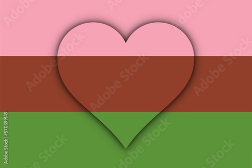 Bandera Ginesexual con corazón