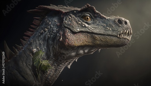 Portrait of a human as a reptilian dinosaur, super resolution, octane gender, high quality, intricate details, cinematic lighting, photography, photorealism, © Dniel