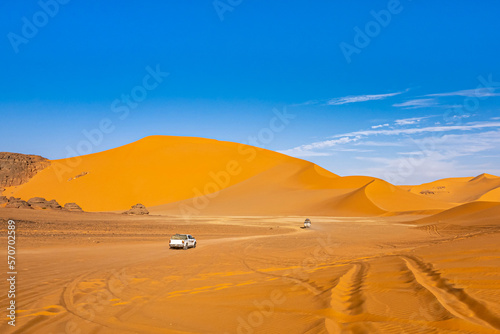 beautiful view in the Desert Sahara in Algeria