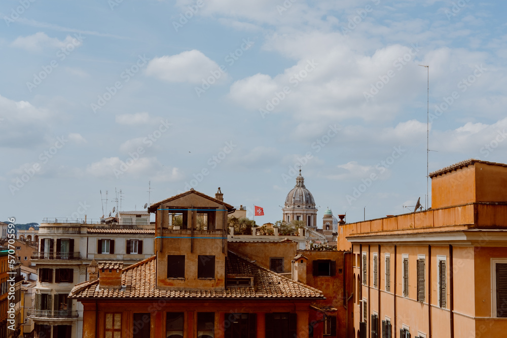 streets and architecture in rome italia italy roman spanish steps monumental 