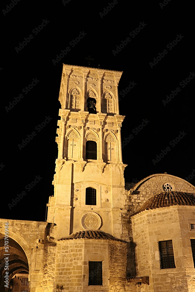 Φωτογραφία The Church of Saint Lazarus, a late-9th century church in Larnaca at night, Cyprus