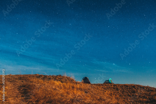Tents with the stars in the background  © mitchell